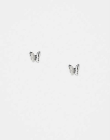 stud earrings in sterling silver