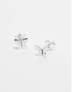 stud earrings in sterling silver