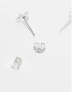stud earrings in sterling silver