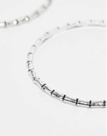 unisex bamboo bracelet 2 pack in silver