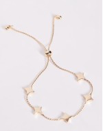 toggle bracelet with stars in gold tone