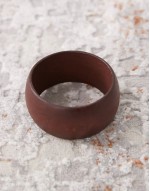 chunky wooden bangle in brown