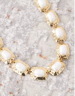 chateau vintage style statement necklace in gold