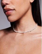 choker necklace with faux mini freshwater pearl design