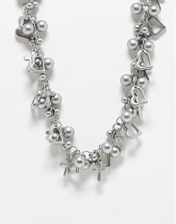 unisex ultimate charm necklace in silver