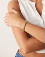 Lost Souls stainless steel 18ct gold plated soft snake chain bracelet