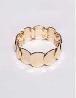 18ct gold plated circle bracelet