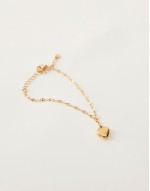 eternal heart bracelet in gold plated