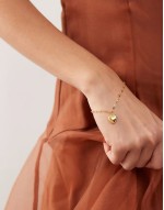 eternal heart bracelet in gold plated